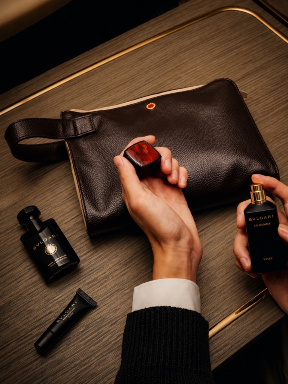 BVLGARI | Emirates First Class Toiletry Pouch for Men (NEW 2026 EDITION!)